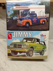 (2)Model KITs NIB,unopened 1950/3100 Chevy Pickup, Jimbo Gmc Jimmy,factory Seale