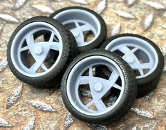 Resin 20 Inch Retro “Boyd’s G1 Gotcha 1” Model car Wheels/Tires 1/24 1/25 scale