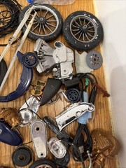 Vintage Model Motorcycle Parts Lot Misc Tires Engines And More