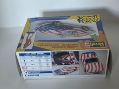 Revell Austin Powers Corvette Convertible 1:25 Model Partially Assembled