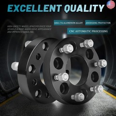 IRONTEK 6×5 to 6×5.5 Wheel Adapters & Spacers (1.25in Thickness, 78.1mm Hub