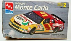AMT Ertl Kellogg’s 5 Monte Carlo Terry Labonte 1/25 Model Kit 8187 Open Box