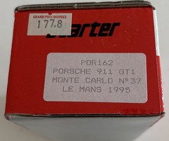 Starter Le Mans 1995 Por162 Porsche 911 GT1 No 37 Resin Kit 1:43 Made In France