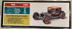 AMT 1/25 1925 Ford Model T Chopped Coupe Customizing Car 2 Kits in 1 bx AMT1167