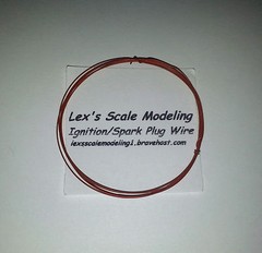 LEX’S SCALE MODELING Ignition Spark Plug Wire Brown 1/24 & 1/25 Models 3FT.