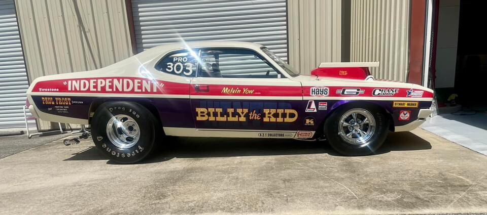 Decals – Billy the Kid Pro Stock Dodge Demon, press printed, vibrant color.