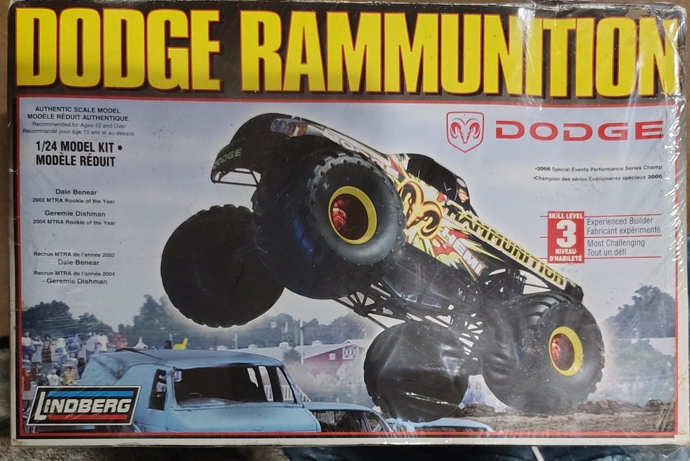 Lindberg Dodge Rammunition 1/24 Scale Model Kit No. 73014 Mark Hall * NIB
