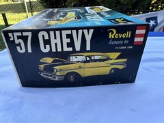 1963 Revell Model Kit 1957 Chevy Chevrolet 1/25 Bel Air Box & Parts Only No Body