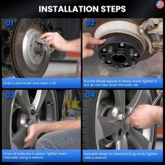6×139.7mm(6×5.5) 12mm Wheel Spacers Compatible with Chevy Silverado 1500