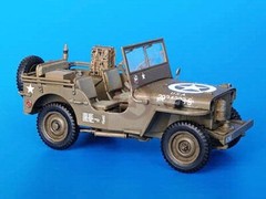 Plus Model 1/35 Sea Bee Jeep Conversion Set for Willys MB Jeep WWII (Tamiya) 241