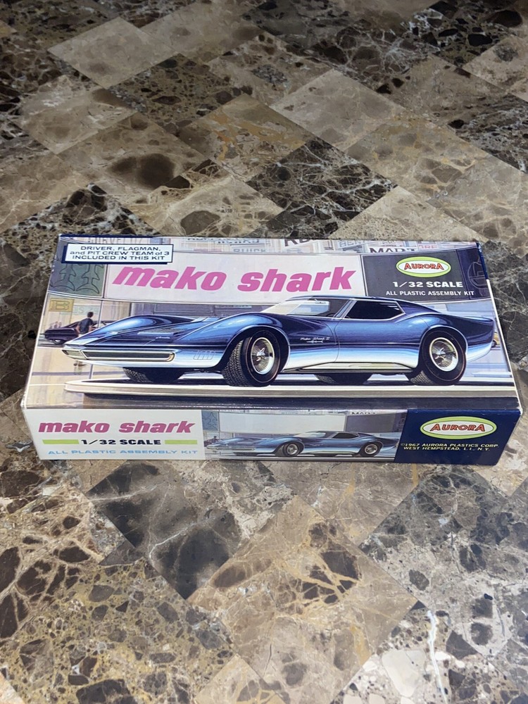 1967 Aurora “Mako Shark” Mkdel. Kit No. 677-100 Partially Built