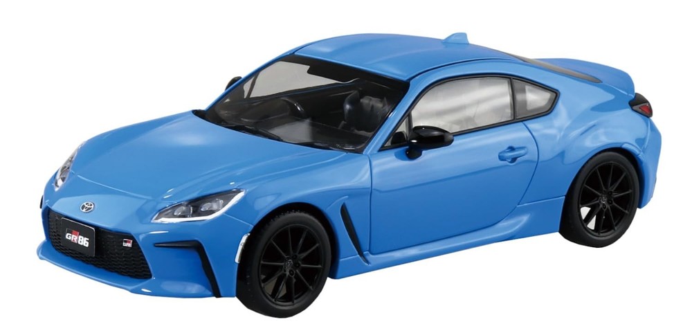 Aoshima Bunka Kyozaisha 1/32 The Snap Kit Series Toyota GR86 Bright Blue Color-c