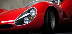 Race Car 1 18 Classic Vintage Racing 24 Custom Concept Carousel Red 12