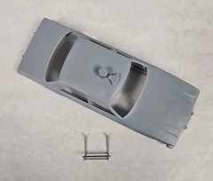ABS-LIKE RESIN 3D PRINTED 1/25 1976 PLYMOUTH VOLARE SEDAN POLICE CRUISER BODY