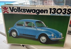 Rare Bandai VW 1303S Beetle 1:20 Scale Model Kit Blue Vintage Japan 8091 NIB