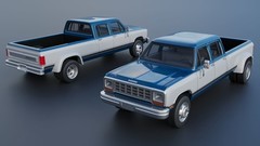 1/25 resin 3d printed 1983 Dodge Ram W350 Crew Cab dually by Andrey Bezrodny