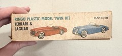 Ringo Plastic Model Car Twin Kit – Ferrari & Jaguar XK120