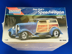 Dan Fink’s Speedwagon Monogram Nostalgic Woody Wagon 1:25 Scale Model Kit sealed