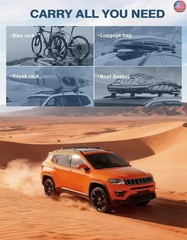 TideFree Roof Rack Cross Bars 220lbs Compatible with Jeep Compass