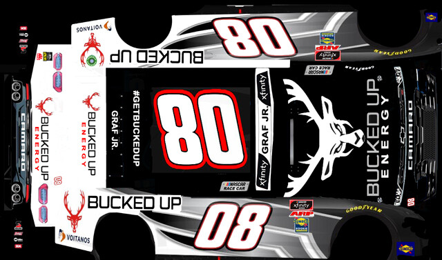 #08 Joe Graf Bucked Up 2020 1/24th Scale Waterslide Nascar Decals