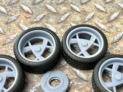 Resin 20 Inch Retro “Boyd’s G1 Gotcha 1” Model car Wheels/Tires 1/24 1/25 scale