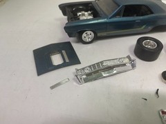 1/25-1/24 1966 CHEVROLET CHEVELLE BLUE BUILT PARTS MODEL CAR KIT