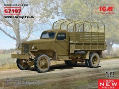 ICM 35593 1:35 WWII G7107 Army Truck New Tool Military Vehicle Model Kit