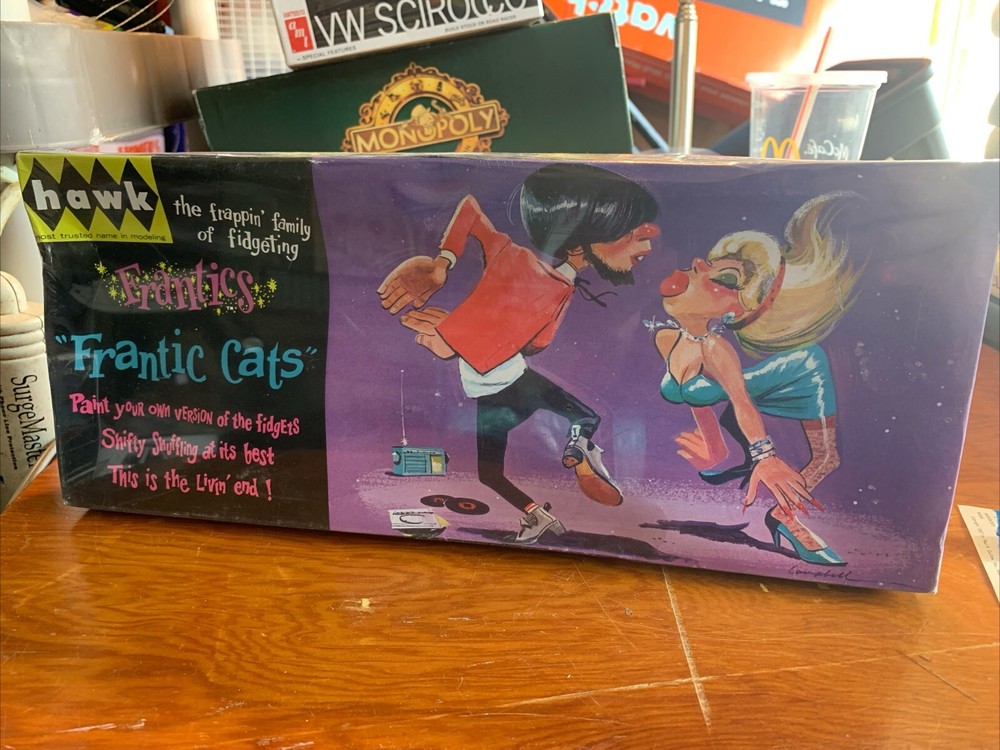 Frantics Frantic Cats Hawk Plastic Model Kit Mpc Revell Box Sealed