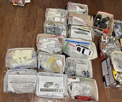 JUNK Lot Model Cars Revell MPC AMT 1/25 Scale Plastic 57ish Open Boxes & Bags