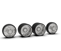 1:25 3d Printed 30” ADF Style Dually Setup Wheels. Comes In Chrome