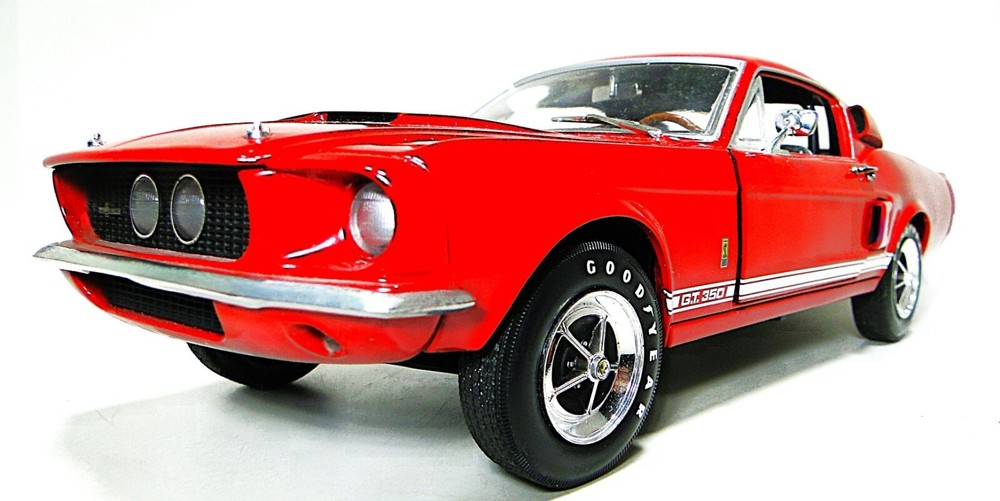 Ford Mustang Cobra GT12Race Car24Hot Rod1969Custom Built Metal Body 1:18 Model