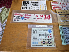 Various Assortment of Model Car DECALS