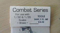 Very Rare Combat Series 1/35 Tank tools (3) New Sealed #CS-22