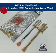 1/35 Metal Barrel Shell Kit for HobbyBoss 84579 Archer Artillery System Model