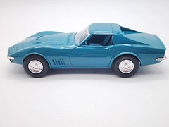 1:25 AMT Ertl 6878 1970 Chevrolet Corvette LT-1 Mulsanne Blue Dealer – NEW Mint