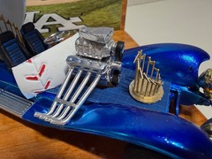 LA Dodgers Pro Built Bullpen Hot Rod Show Car 1/24 scale MLB Model CustomDisplay
