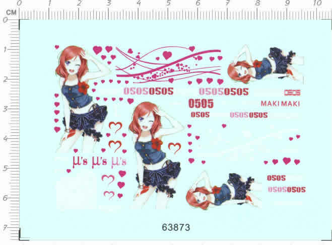 Itasha decals Anime Girl LoveLive! for model kits 63873