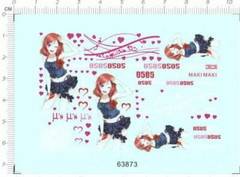 Itasha decals Anime Girl LoveLive! for model kits 63873