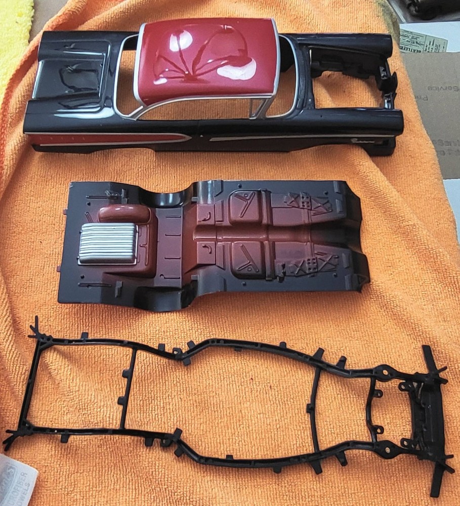 AMT CustomShop 1958 Ford Edsel Black Red Top Un-Built 1/25~No Box ~Parts bagged