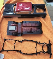AMT CustomShop 1958 Ford Edsel Black Red Top Un-Built 1/25~No Box ~Parts bagged