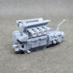 1/25 1/24 Offenhauser DOHC Inline 4 model engine resin 3D printed