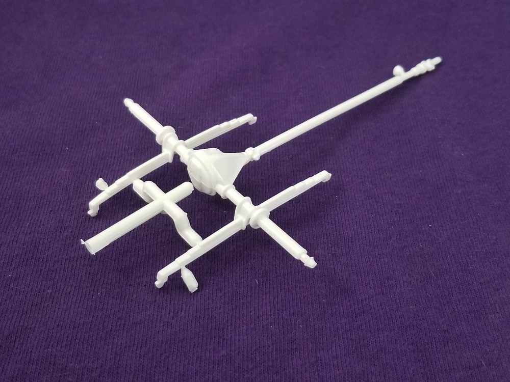 1979 GMC Captain Hook Wrecker REAR AXLE / SPRINGS for Revell 1:25 Model Kit 79