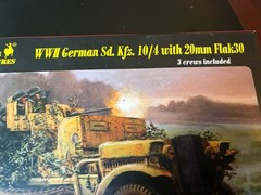 Caesar Miniatures 1:72 WWII German Sd Kfz 10/4 With 20mm Flak30