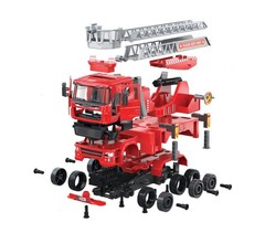 Doyusha 1/24 Quick Plastic Model 1 Ladder Fire Engine Color Coded Plastic Model