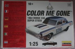 1964 Dodge 330 Color Me Gone Lindberg Model Kit NOS PERFECT!