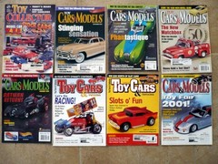 Vintage 8 Pc Lot Model Car, Slot Car, & Toy Magazines
