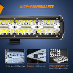 18024C-A 420W 20Inch Triple Row Flood Spot Combo 42000LM Bar Driving Bo
