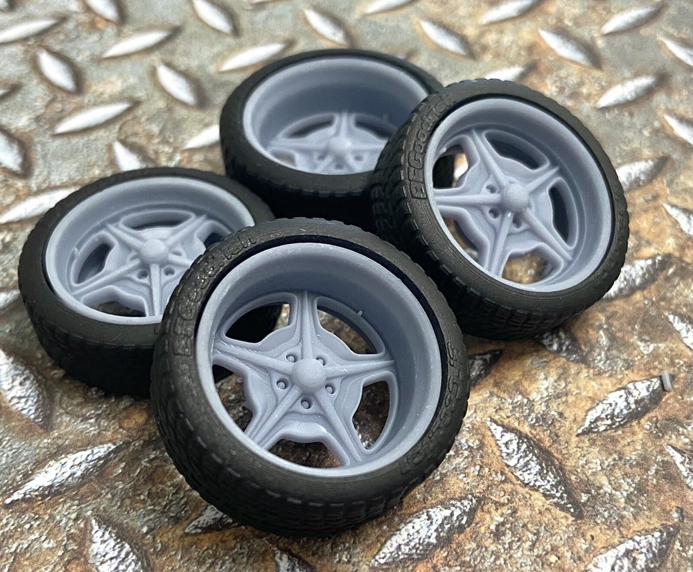 Resin 21/20 Scale In. “Speedway” model car wheels,1/24,1/25