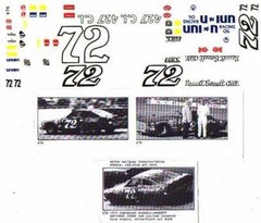 Fred Cady Decal #676 To Do The #72 73 Chevy Russell-Bennett Champion