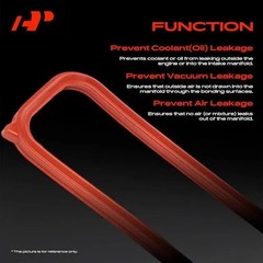 Lower Engine Intake Manifold Gasket Set Compatible with Chevy, Pontiac,